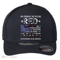 On Fridays We Wear Red Red Friday Flexfit Unipanel Trucker Cap thumb 0