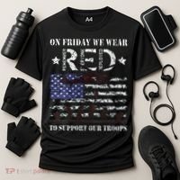 On Fridays We Wear Red Red Friday Cooling Performance Crew T-Shirt thumb 3