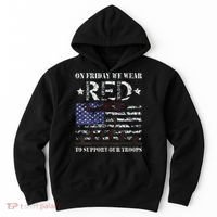 On Fridays We Wear Red Red Friday Hoodie thumb 0