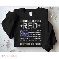 On Fridays We Wear Red Red Friday Sweatshirt thumb 2