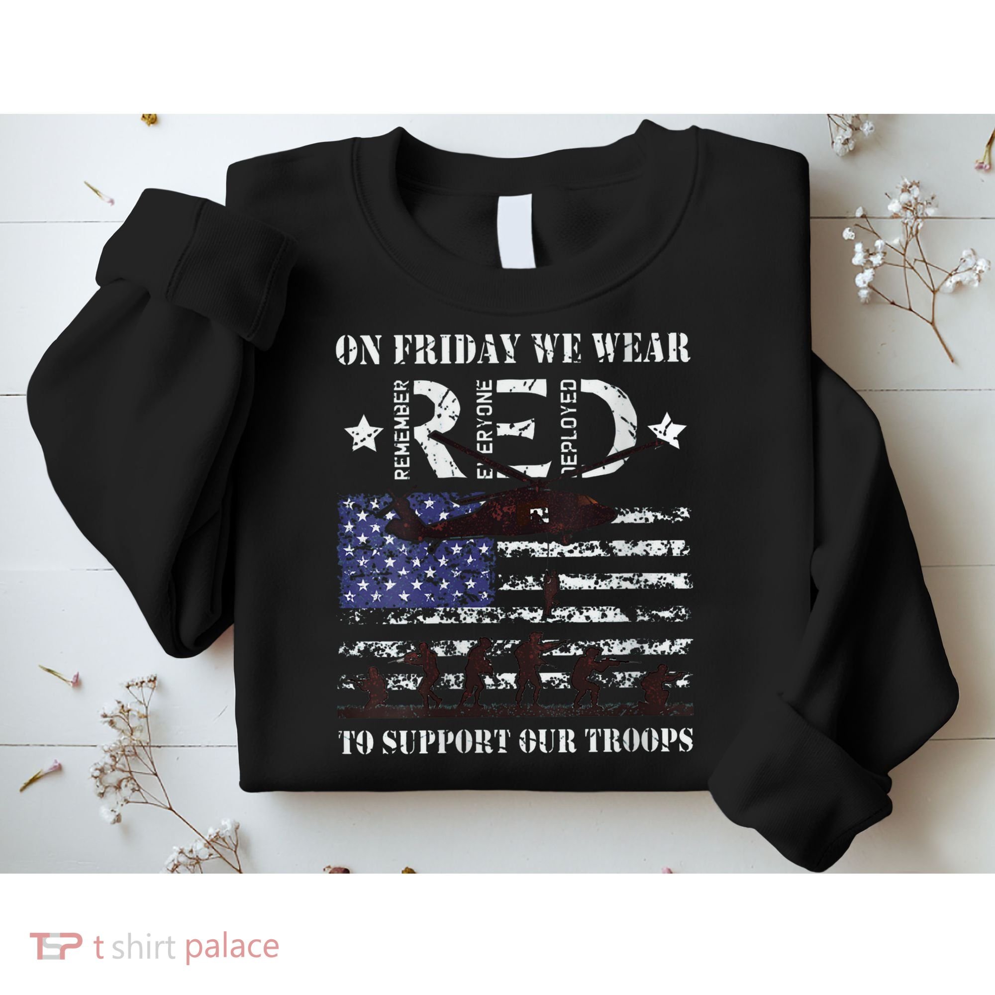 On Fridays We Wear Red Red Friday Sweatshirt