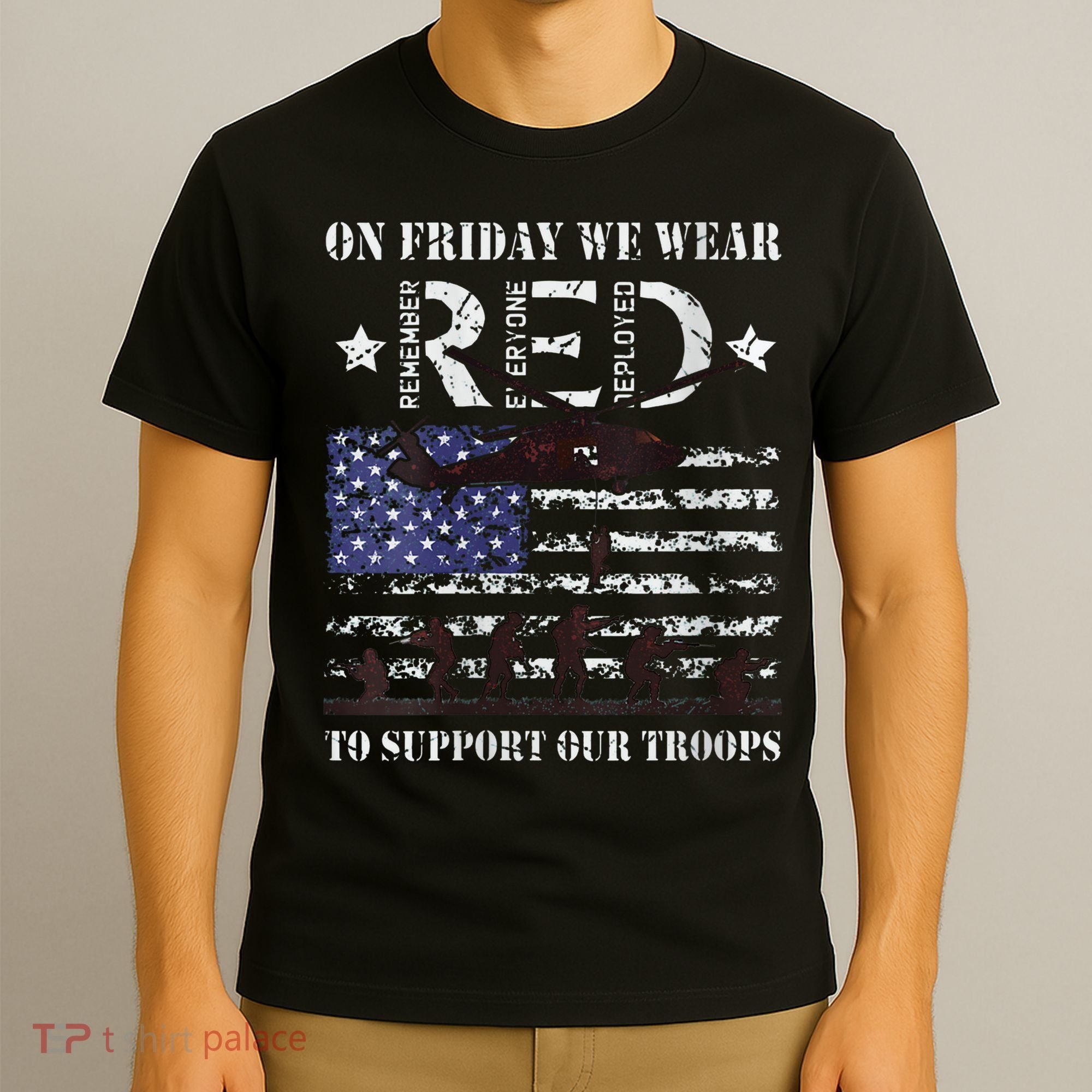 On Fridays We Wear Red Red Friday T-Shirt