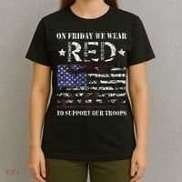 On Fridays We Wear Red Red Friday T-Shirt thumb 4