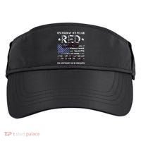 On Fridays We Wear Red Red Friday Adult Drive Performance Visor thumb 0