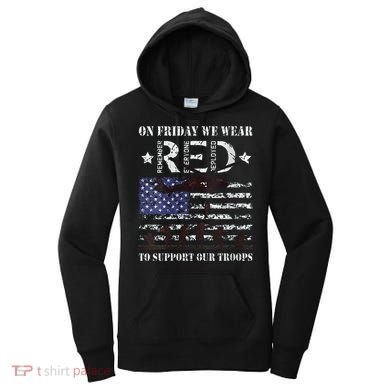 On Fridays We Wear Red Red Friday Women's Hoodie
