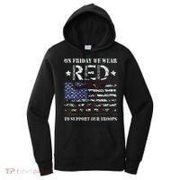 On Fridays We Wear Red Red Friday Women's Hoodie thumb 0