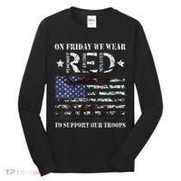 On Fridays We Wear Red Red Friday Tall Long Sleeve Shirt thumb 0