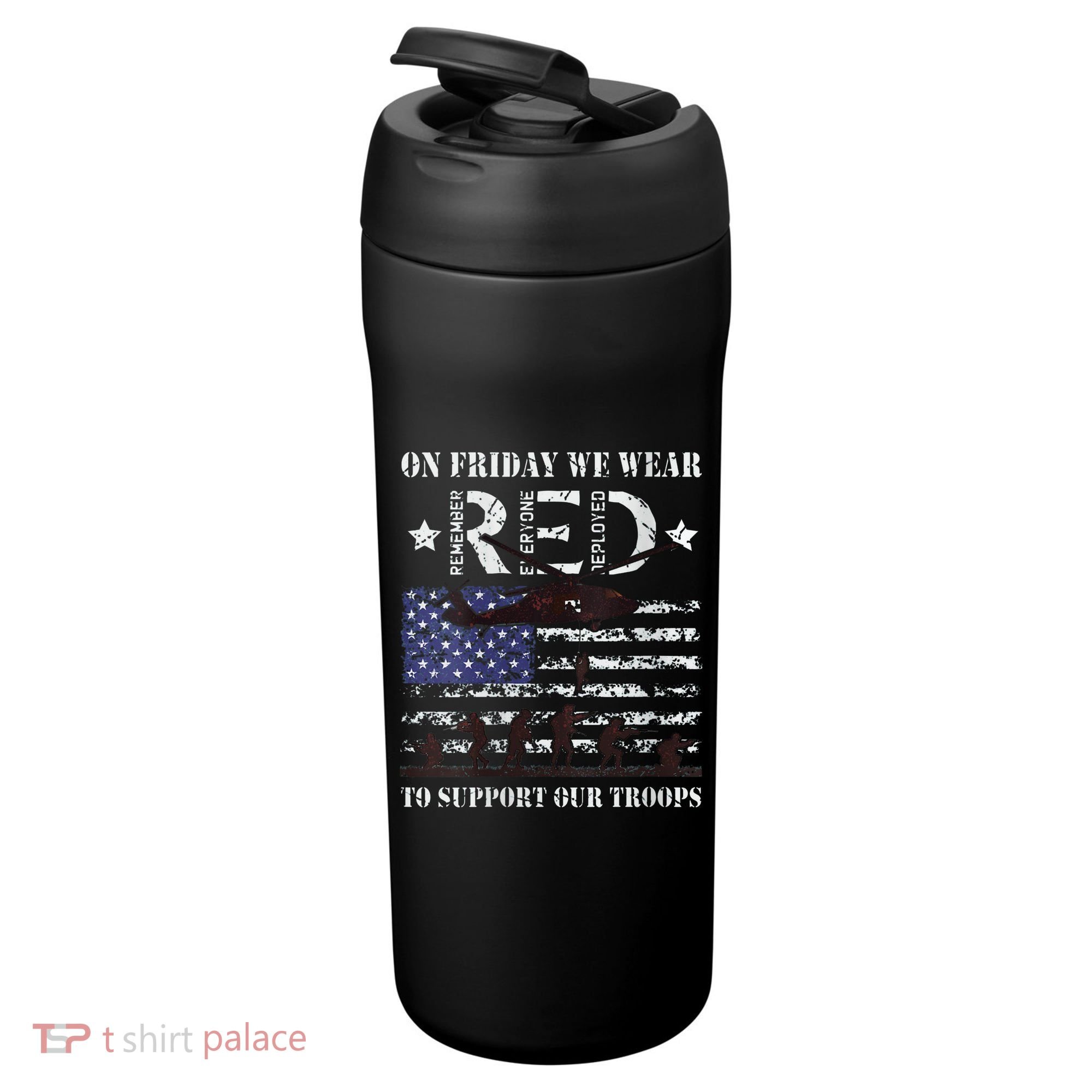 On Fridays We Wear Red Red Friday 24oz Duet Stainless Steel Tumbler