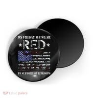 On Fridays We Wear Red Red Friday Magnet thumb 0