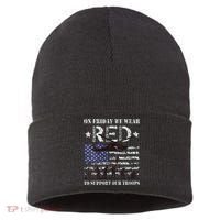 On Fridays We Wear Red Red Friday Sustainable Knit Beanie thumb 0