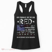 On Fridays We Wear Red Red Friday Women's Tank Top thumb 0