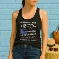 On Fridays We Wear Red Red Friday Women's Tank Top thumb 2