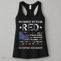 On Fridays We Wear Red Red Friday Women's Tank Top thumb 3