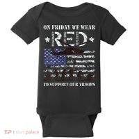 On Fridays We Wear Red Red Friday Baby Bodysuit thumb 0