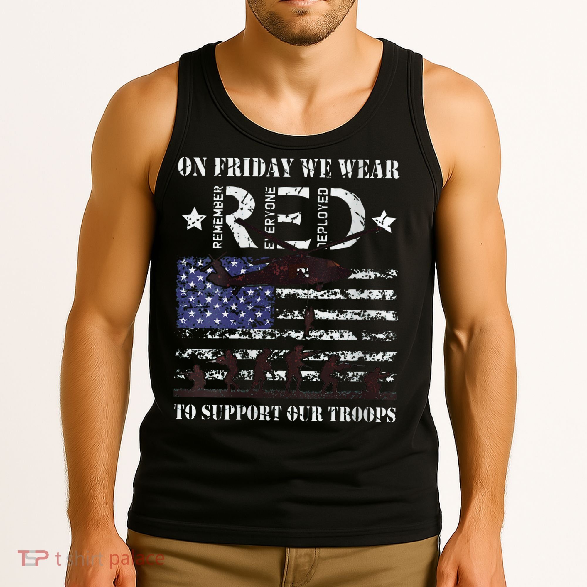 On Fridays We Wear Red Red Friday Tank Top