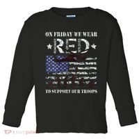 On Fridays We Wear Red Red Friday Toddler Long Sleeve Shirt thumb 0
