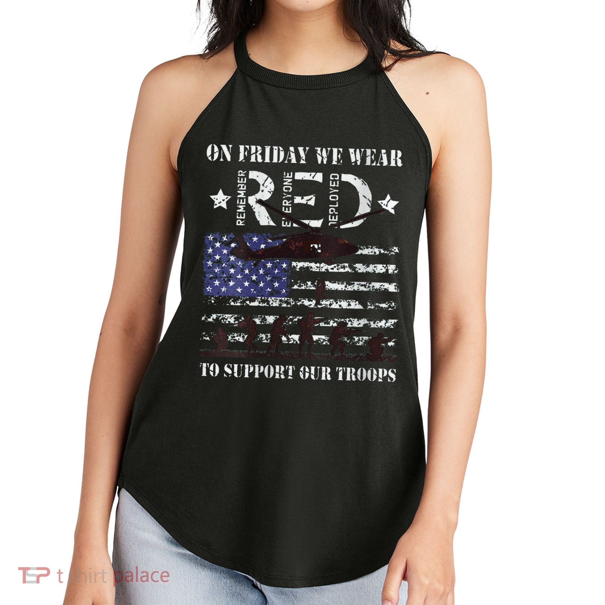 On Fridays We Wear Red Red Friday Women's Perfect Tri Rocker Tank