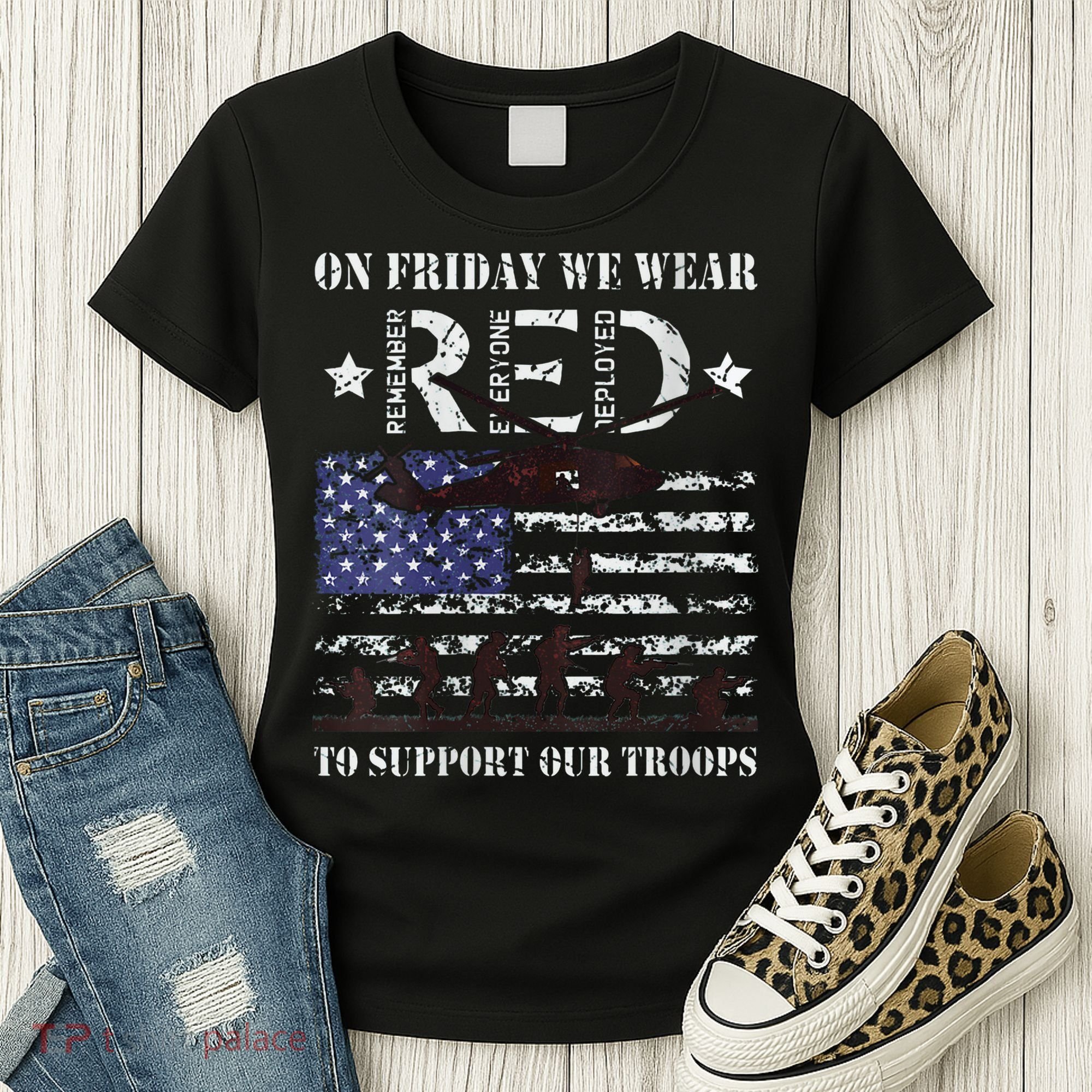 On Fridays We Wear Red Red Friday Women's T-Shirt