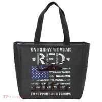 On Fridays We Wear Red Red Friday Tote Bag thumb 0