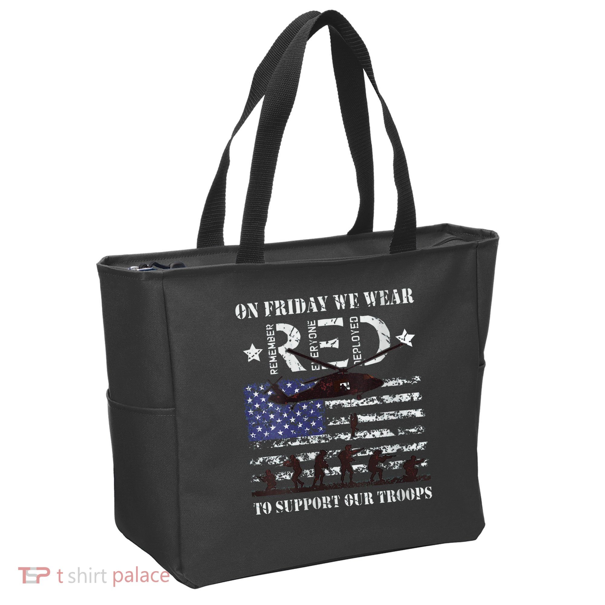 On Fridays We Wear Red Red Friday Tote Bag