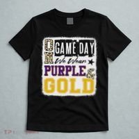 On Football We Wear Purple And Gold School Spirit T-Shirt thumb 5