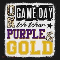 On Football We Wear Purple And Gold School Spirit Women's Tank Top thumb 5