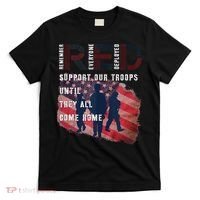 On Friday We Wear Red Friday Military Support Troops US Flag T-Shirt thumb 0