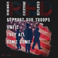 On Friday We Wear Red Friday Military Support Troops US Flag Women's Hoodie thumb 2