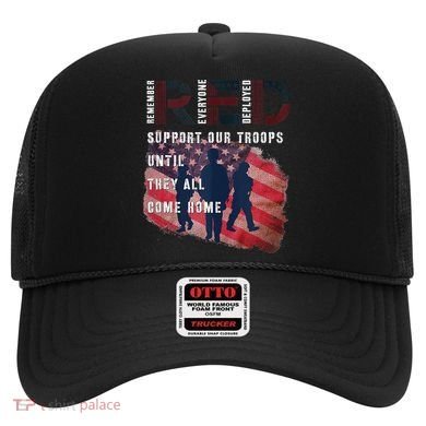 On Friday We Wear Red Friday Military Support Troops US Flag Hat