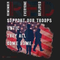 On Friday We Wear Red Friday Military Support Troops US Flag Hat thumb 2
