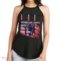 On Friday We Wear Red Friday Military Support Troops US Flag Women's Perfect Tri Rocker Tank thumb 2