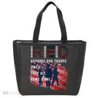 On Friday We Wear Red Friday Military Support Troops US Flag Tote Bag thumb 0