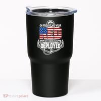 On Fridays We Wear RED Remember Everyone Deployed Tumbler thumb 0