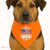 On Fridays We Wear RED Remember Everyone Deployed USA-Made Doggie Bandana thumb 1