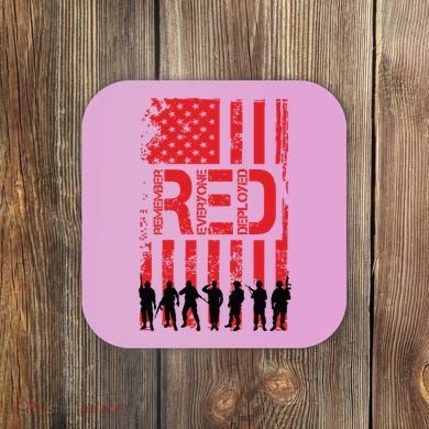 On Friday We Wear Red. Coaster