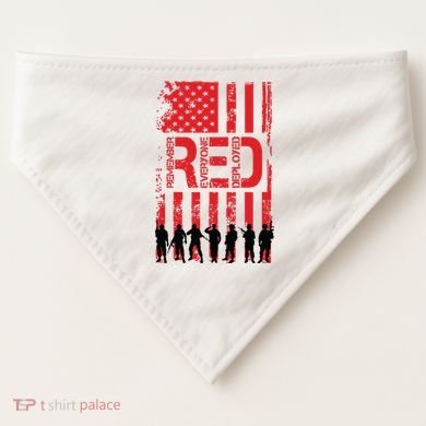 On Friday We Wear Red. USA-Made Doggie Bandana