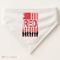 On Friday We Wear Red. USA-Made Doggie Bandana thumb 0