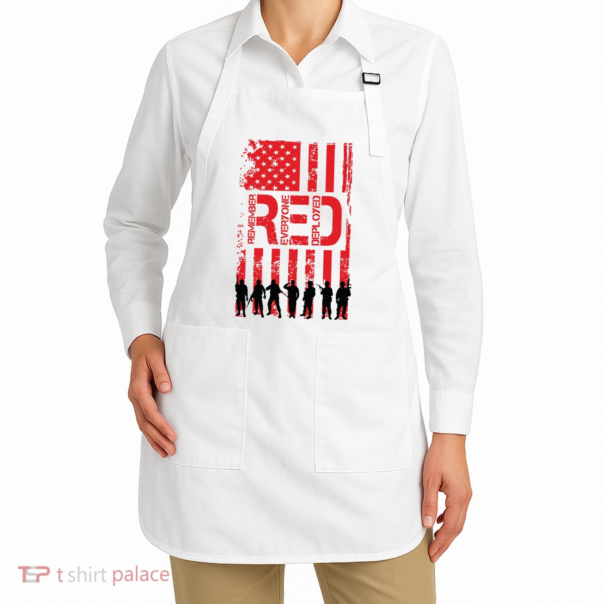 On Friday We Wear Red. Apron