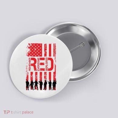 On Friday We Wear Red. Button