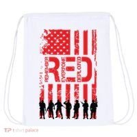 On Friday We Wear Red. Drawstring Bag thumb 0