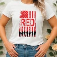 On Friday We Wear Red. Women's T-Shirt thumb 2