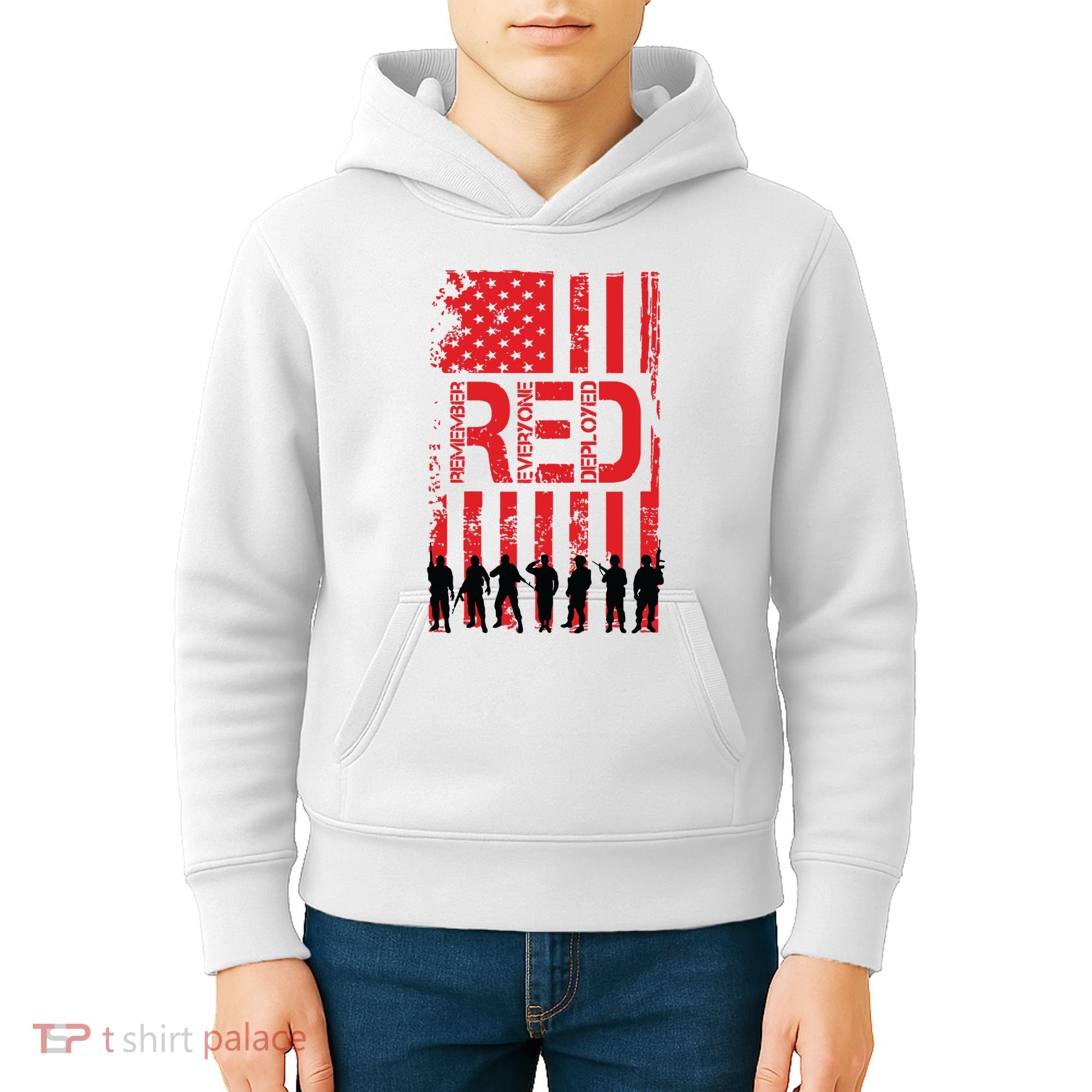 On Friday We Wear Red. Kids Hoodie