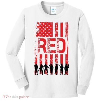 On Friday We Wear Red. Kids Long Sleeve Shirt