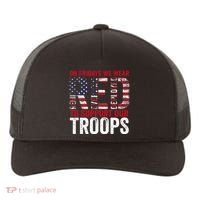 On Fridays We Wear Red To Support Our Troops Red Friday Yupoong Adult 5-Panel Trucker Hat thumb 0