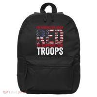 On Fridays We Wear Red To Support Our Troops Red Friday 16 in Basic Backpack thumb 0