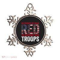 On Fridays We Wear Red To Support Our Troops Red Friday Ornament thumb 0