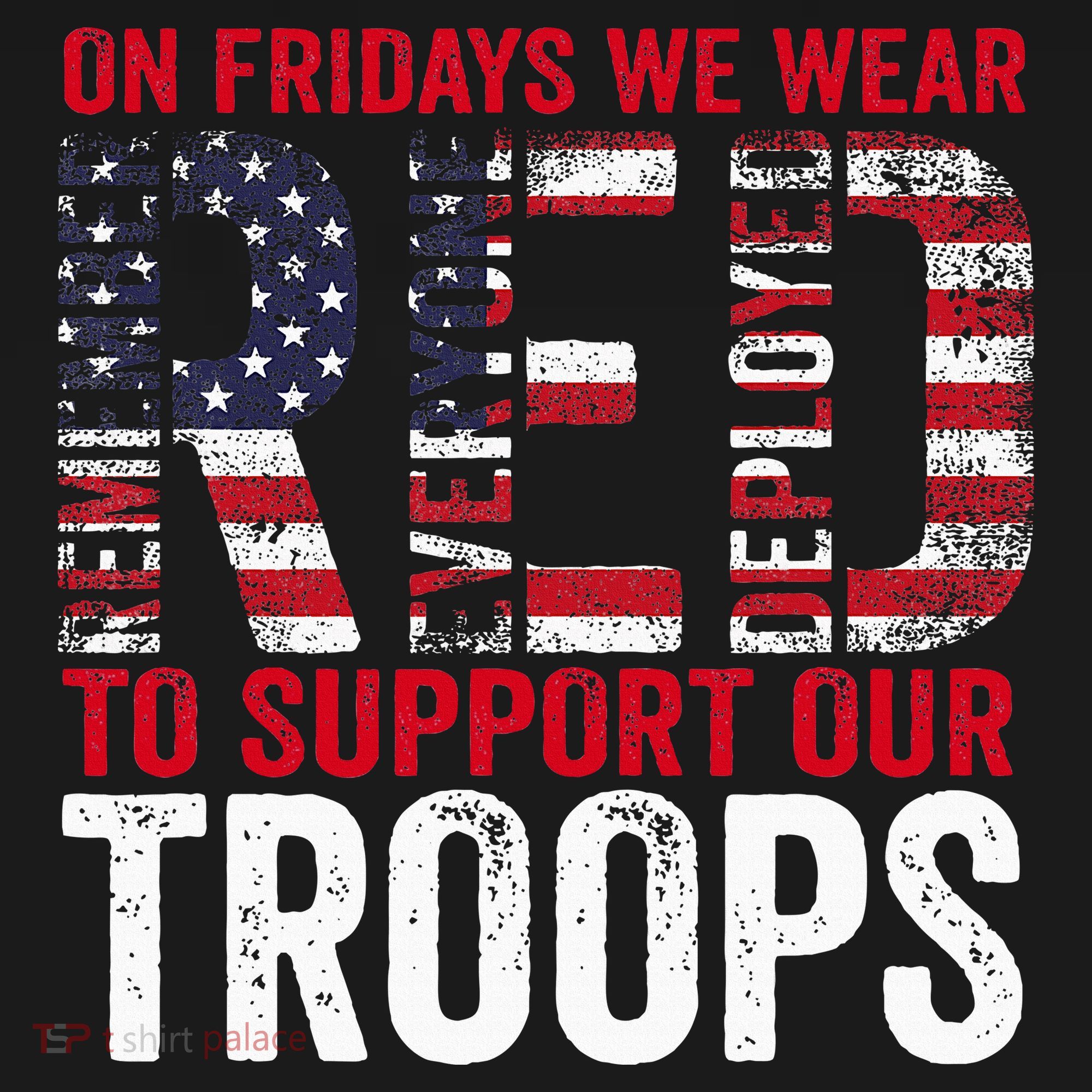 On Fridays We Wear Red To Support Our Troops Red Friday Baby Bodysuit