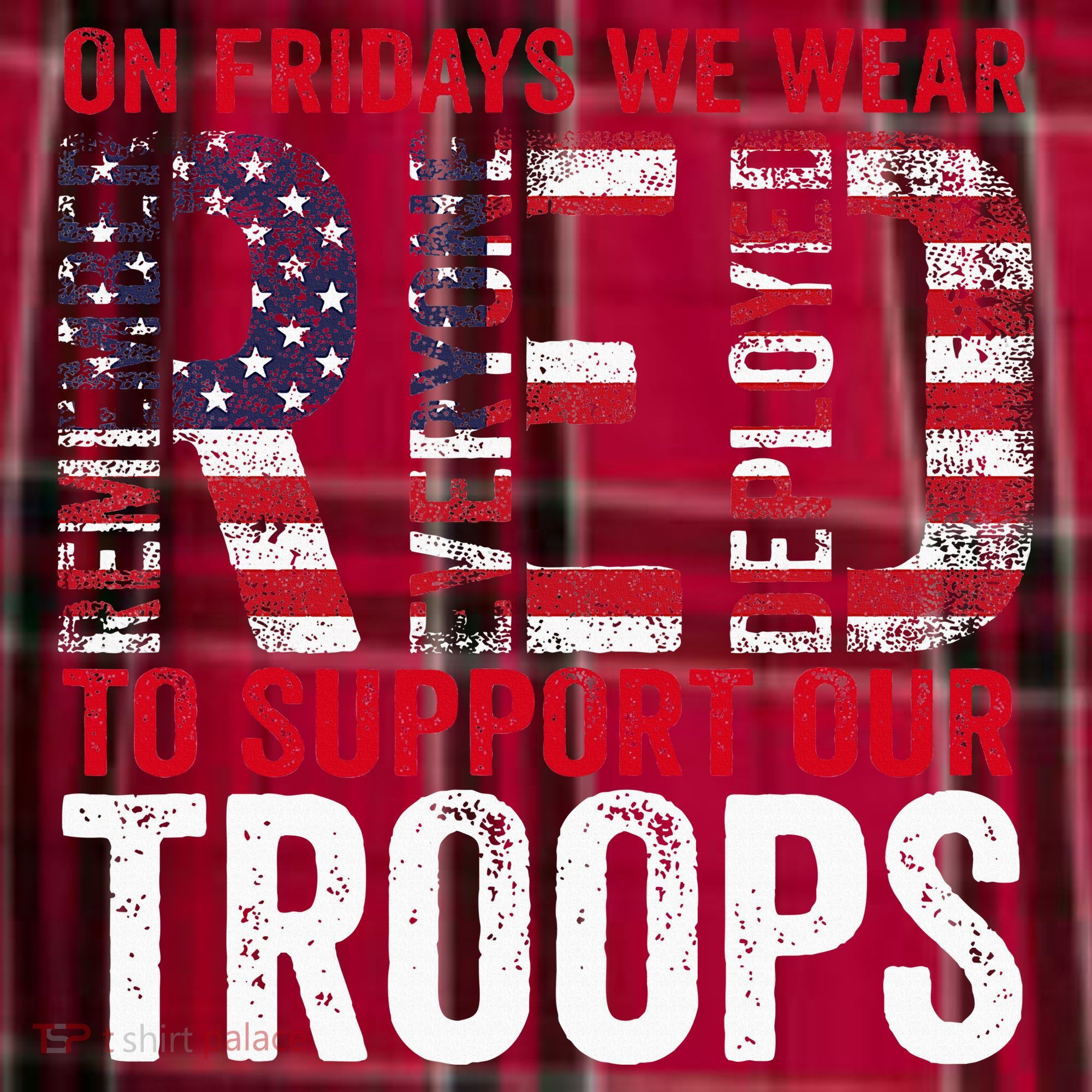 On Fridays We Wear Red To Support Our Troops Red Friday Men's Flannel Plaid Pajama Pants