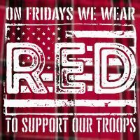 On Fridays We Wear Red To Support Our Troops Red Friday Women's Flannel Plaid Pajama Pants thumb 2