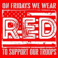 On Fridays We Wear Red To Support Our Troops Red Friday Kids Plaid Pajama Set thumb 2